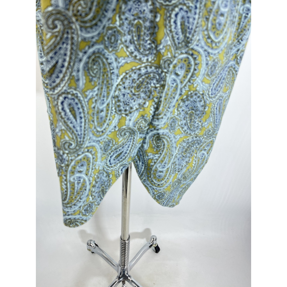 Lands End Tunic Shirt Top Womens XL 18 Paisley Green Blue Long Sleeve Boho - Picture 11 of 15